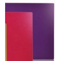 Letter Size 24 Page Presentation Book with Neon Purple Cover